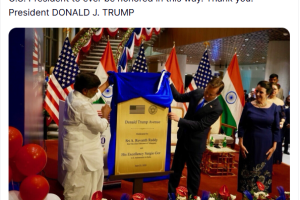 US President Donald Trump Thanks Telangana After Hyderabad Unveils ‘Donald Trump Avenue’