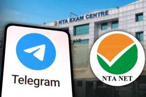 NEET re-exam restrictions on Telegram