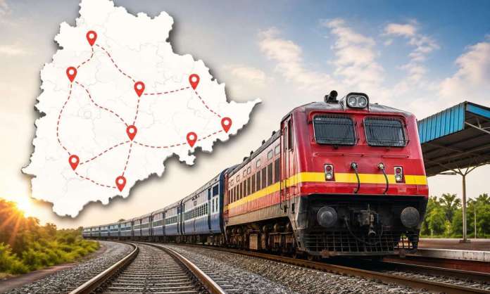 Telangana Set for Complete Rail Connectivity as New Railway Lines Planned Across Remaining Districts