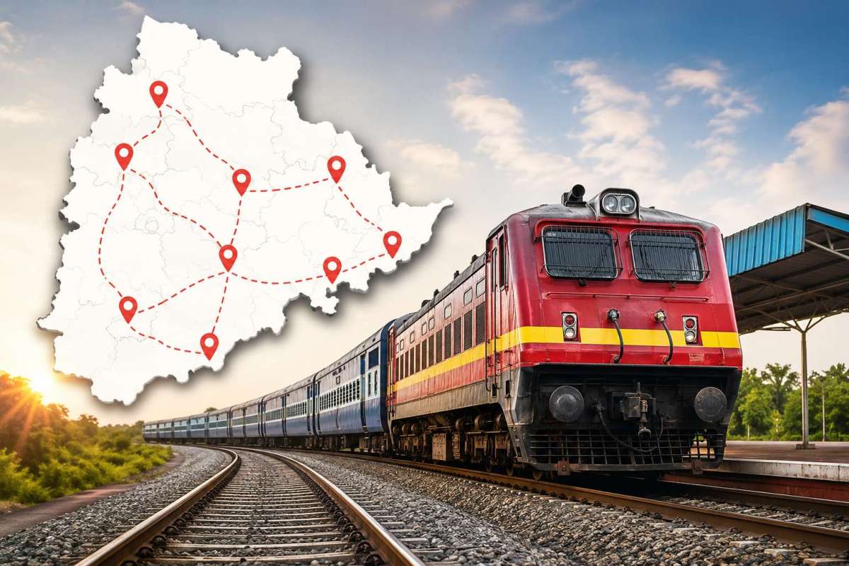 Telangana Set for Complete Rail Connectivity as New Railway Lines Planned Across Remaining Districts