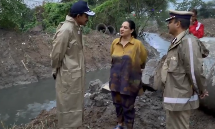 Telangana DGP CV Anand Reviews Pre-Monsoon Measures at Malkam Cheruvu Hyderabad