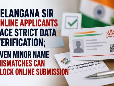 Telangana SIR Online Applicants Face Strict Data Verification; Even Minor Name Mismatches Can Block Online Submission