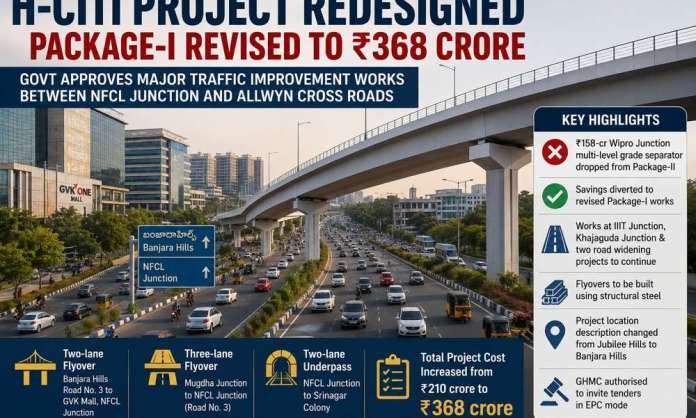 Telangana Government Redesigns H-CITI Project; Package-I Cost Revised to ₹368 Crore
