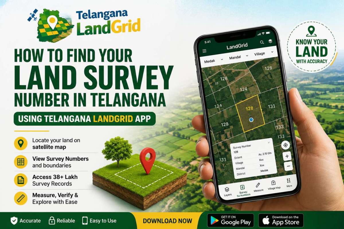 How to Find Your Land Survey Number in Telangana Using Your Mobile