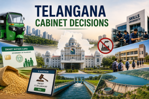Telangana Cabinet Clears Major Decisions on E-Autos, Ration Cards, Irrigation and Jobs