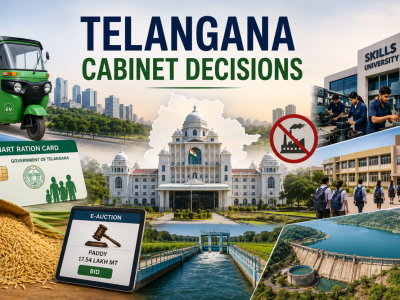 Telangana Cabinet Clears Major Decisions on E-Autos, Ration Cards, Irrigation and Jobs
