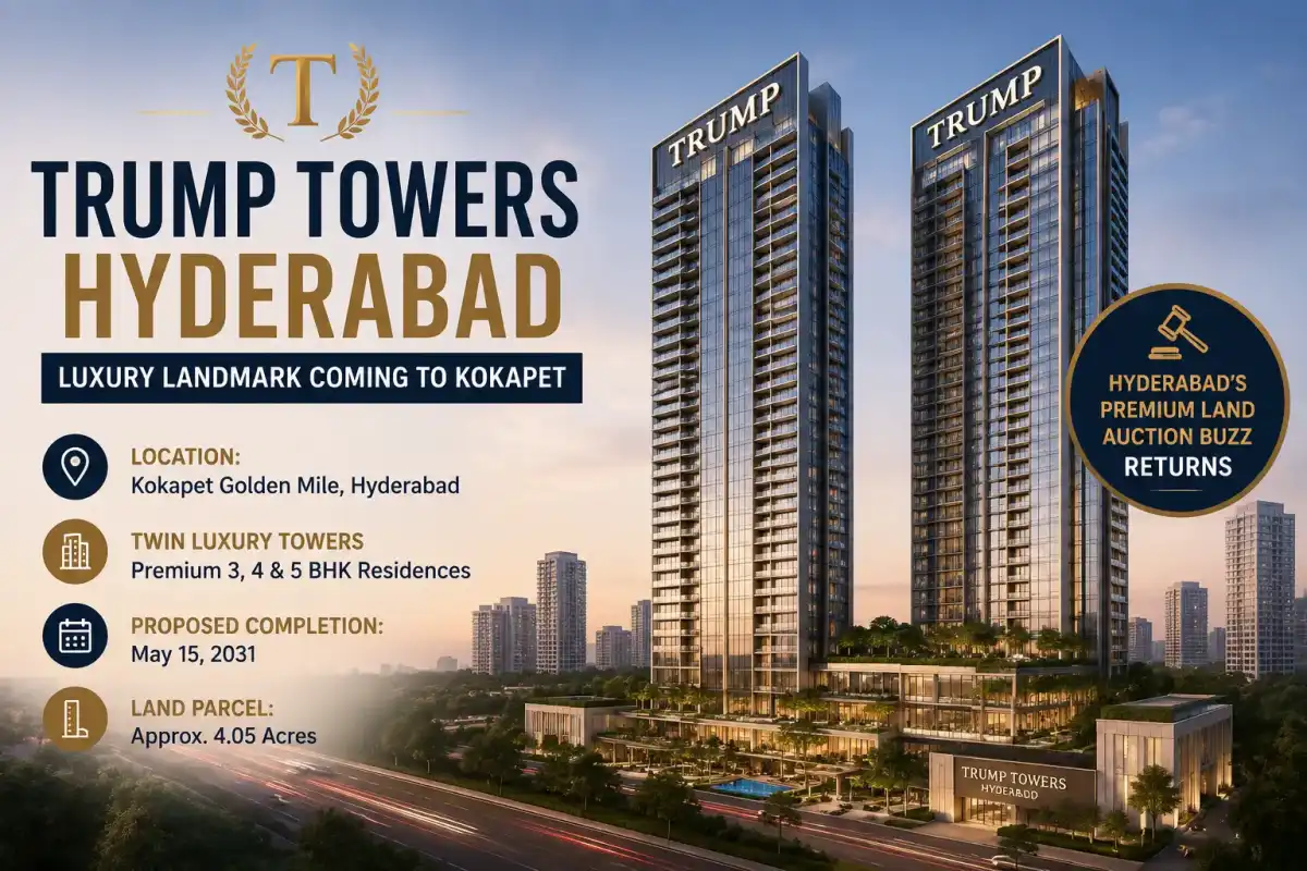 Trump Towers Hyderabad Set for Major Launch in Kokapet; Project Targets May 2031 Completion