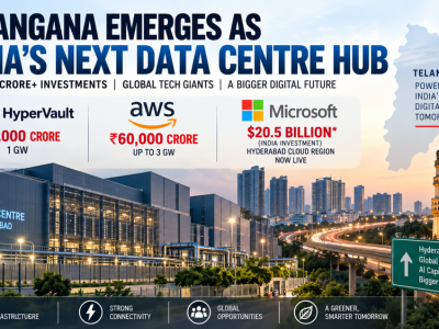 Telangana’s ₹1.3 Lakh Crore Data Centre Push: How Hyderabad Is Becoming India’s Next AI Computing Hub