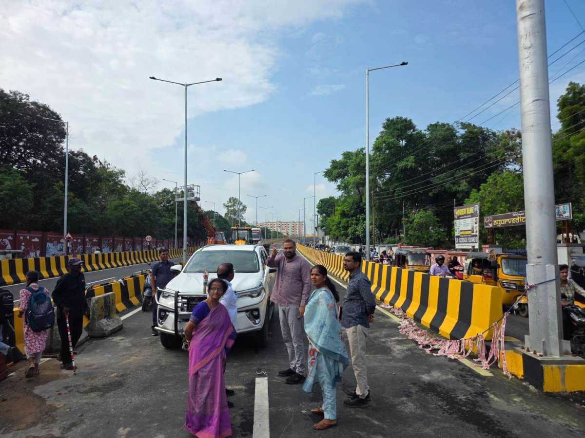 GHMC Commissioner R.V. Karnan Reviews Steel Bridge Ahead of Tomorrow’s Launch in Hyderabad