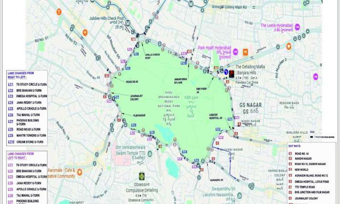 One Elevated Corridor Replaces 14 Flyovers Around KBR Park in Hyderabad