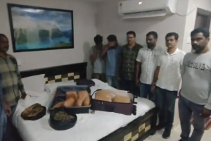 Two Former Security Guards from Assam Arrested with 17.1 kg Ganja in Kondapur