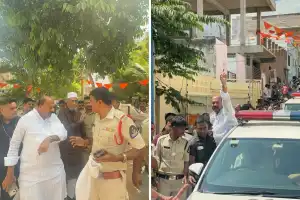 AIMIM MLA Mubeen Detained During Mosque Wall Protest in Hyderabad