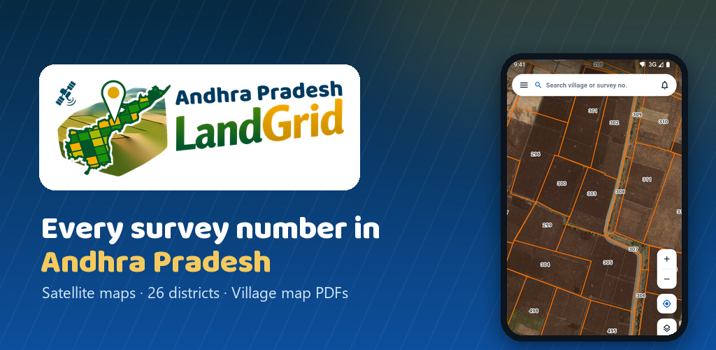Hyderabad Startup Launches Andhra Pradesh LandGrid App to Find Any Survey Number on a Satellite Map