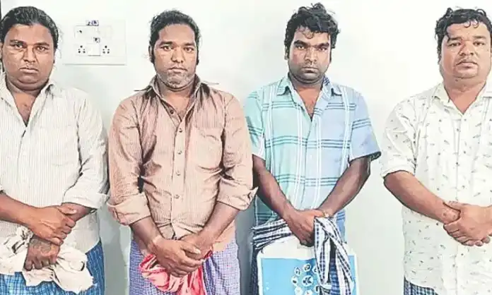 Four cross-dressing men held for allegedly demanding money from BMW owner