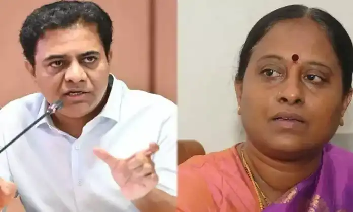 Konda Surekha Apologises To KTR, Withdraws Her Personal Remarks Against BRS Leader